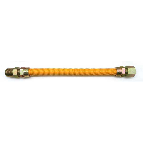 3/4" MIP x FIP - 36" Long Yellow Coated Gas Flex Connector