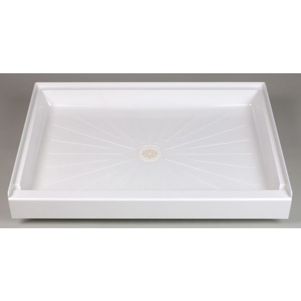 E.L. Mustee & Sons - DURABASE® (Shower Base) White, 1-Piece, Single Threshold, Rectangle (48" x 34" x 5-1/2")