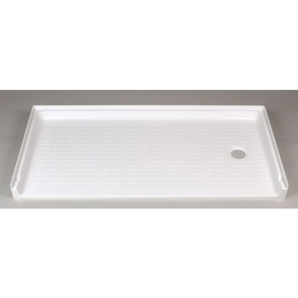E.L. Mustee & Sons - DURABASE® (Shower Base) White, Barrier-Free, Rectangle (30" x 60" x 4")