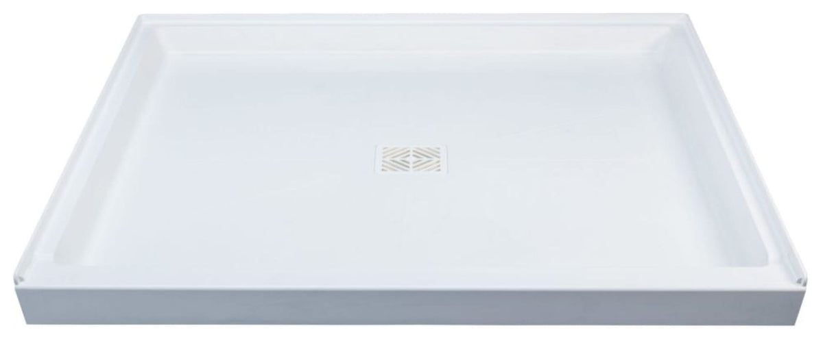 E. L Mustee & Sons E.L. Mustee & Sons - DURABASE® (Shower Base) White, Shower Bases & Walls - 1-Piece, Single Threshold, Rectangle (60" x 42" x