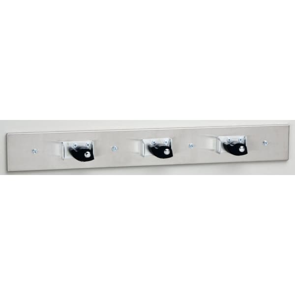 24" x 3", Stainless Steel, Hanger for Mop Service Basin