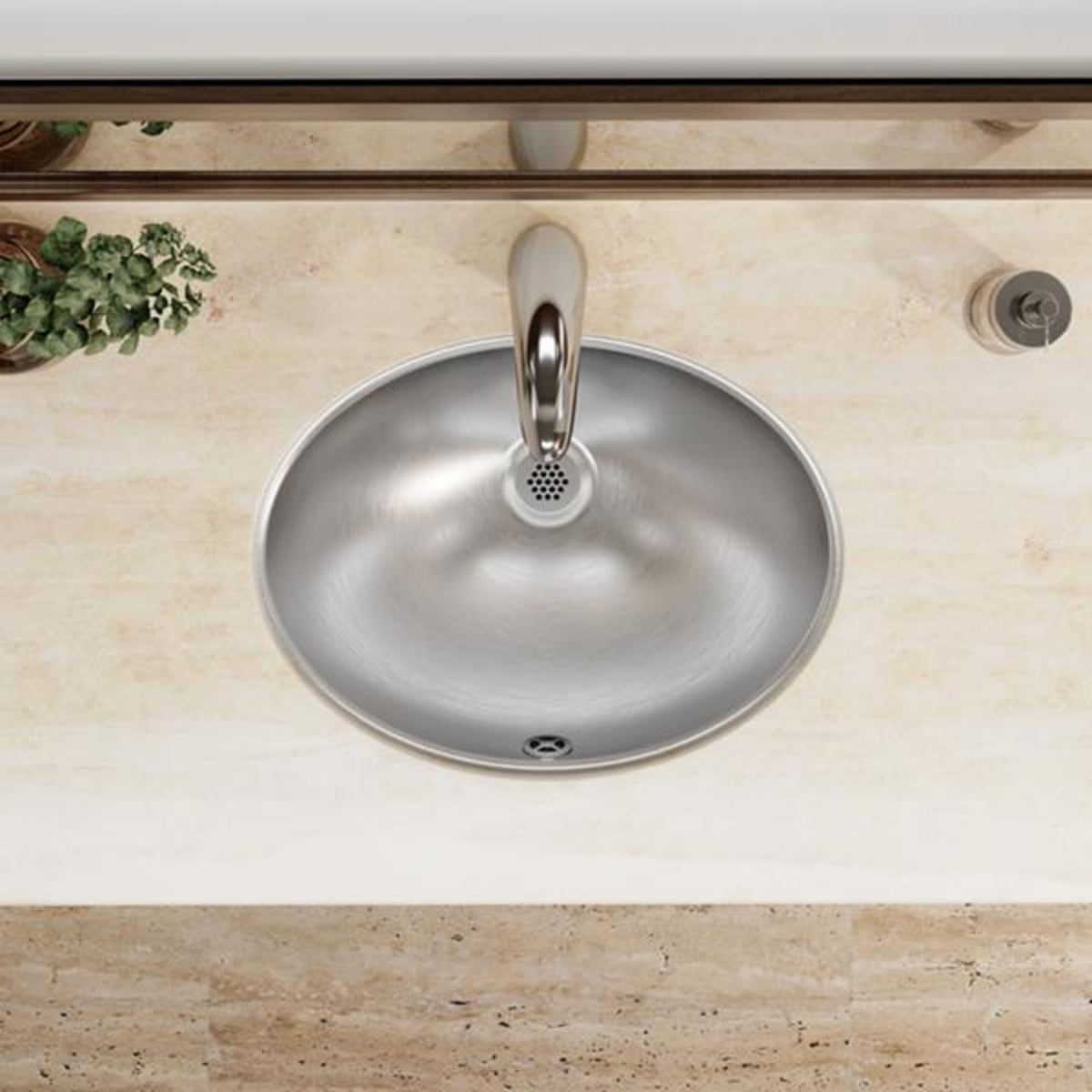 Elkay Asana Stainless Steel 18" x 14" x 6" Single Bowl Undermount Bathroom Sink