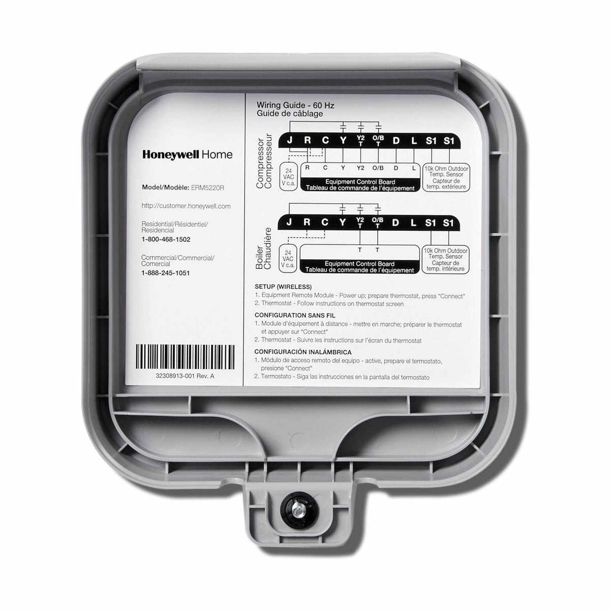 Honeywell Home YERM5220R8321/U Equipment Remote Module with VisionPRO