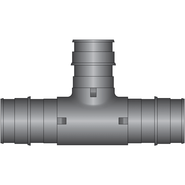 1-1/2" x 1-1/2" x 1-1/4" PEX Reducing Tee (Expansion(F1960)) - Composite