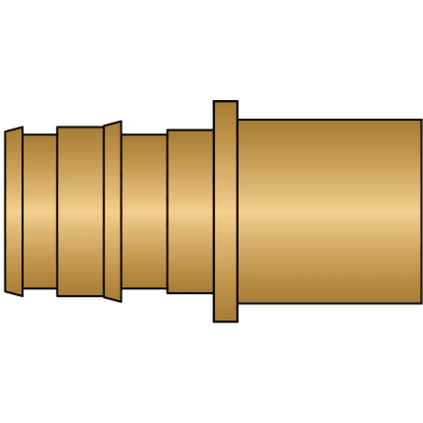 1/2" PEX Sweat Adapter (Expansion(F1960) x FTG Sweat) - Brass
