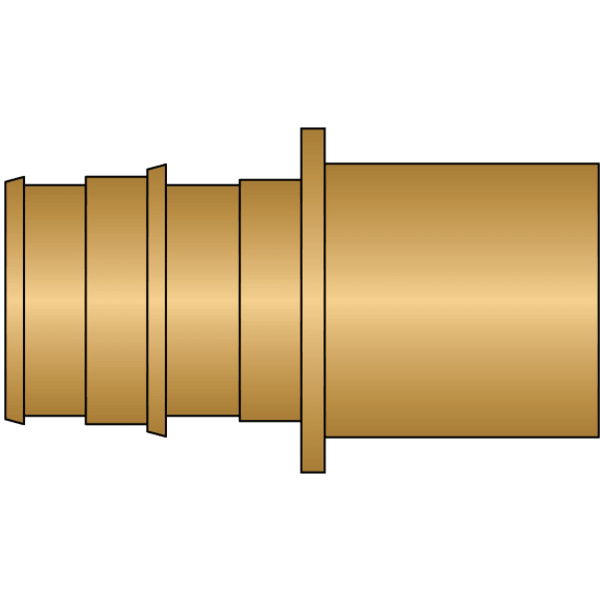 3/4" PEX Sweat Adapter (Expansion(F1960) x FTG Sweat) - Brass