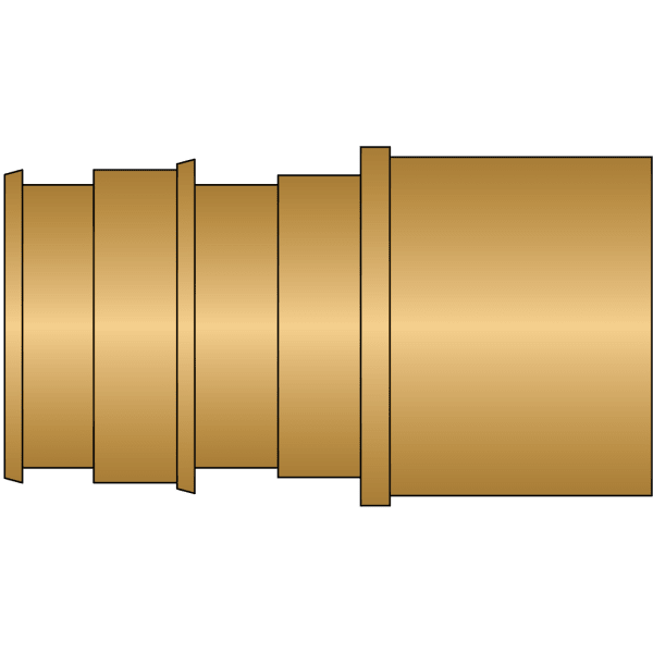 1-1/4" PEX Sweat Adapter (Expansion(F1960) x FTG Sweat) - Brass