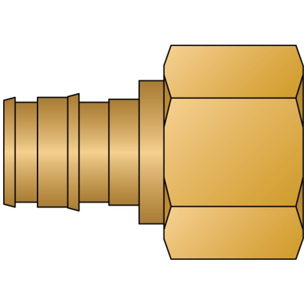 1/2" PEX Female Adapter (Expansion(F1960) x FIP) - Brass