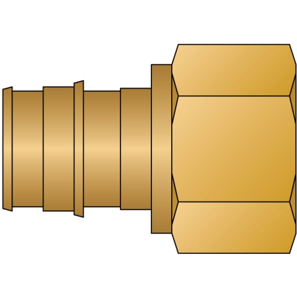 3/4" PEX Female Adapter (Expansion(F1960) x FIP) - Brass