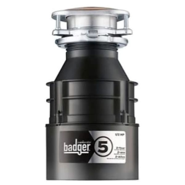 InSinkErator - Badger® 5 (1/2 HP) Waterborne Gray Enamel - Continuous Feed, Heavy Duty