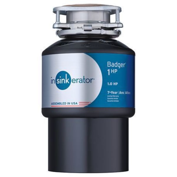 InSinkErator - Badger® (1/3 HP) Waterborne Gray Enamel - Continuous Feed, Heavy Duty