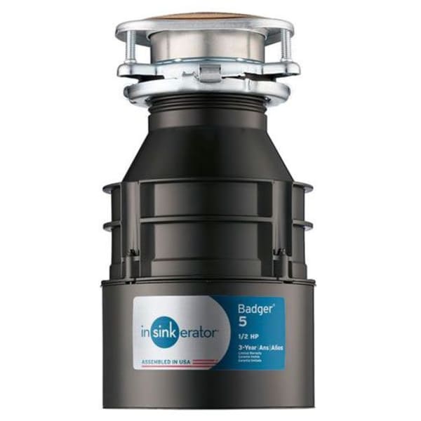 InSinkErator - Badger® (1/2 HP) Waterborne Gray Enamel - Continuous Feed, Heavy Duty