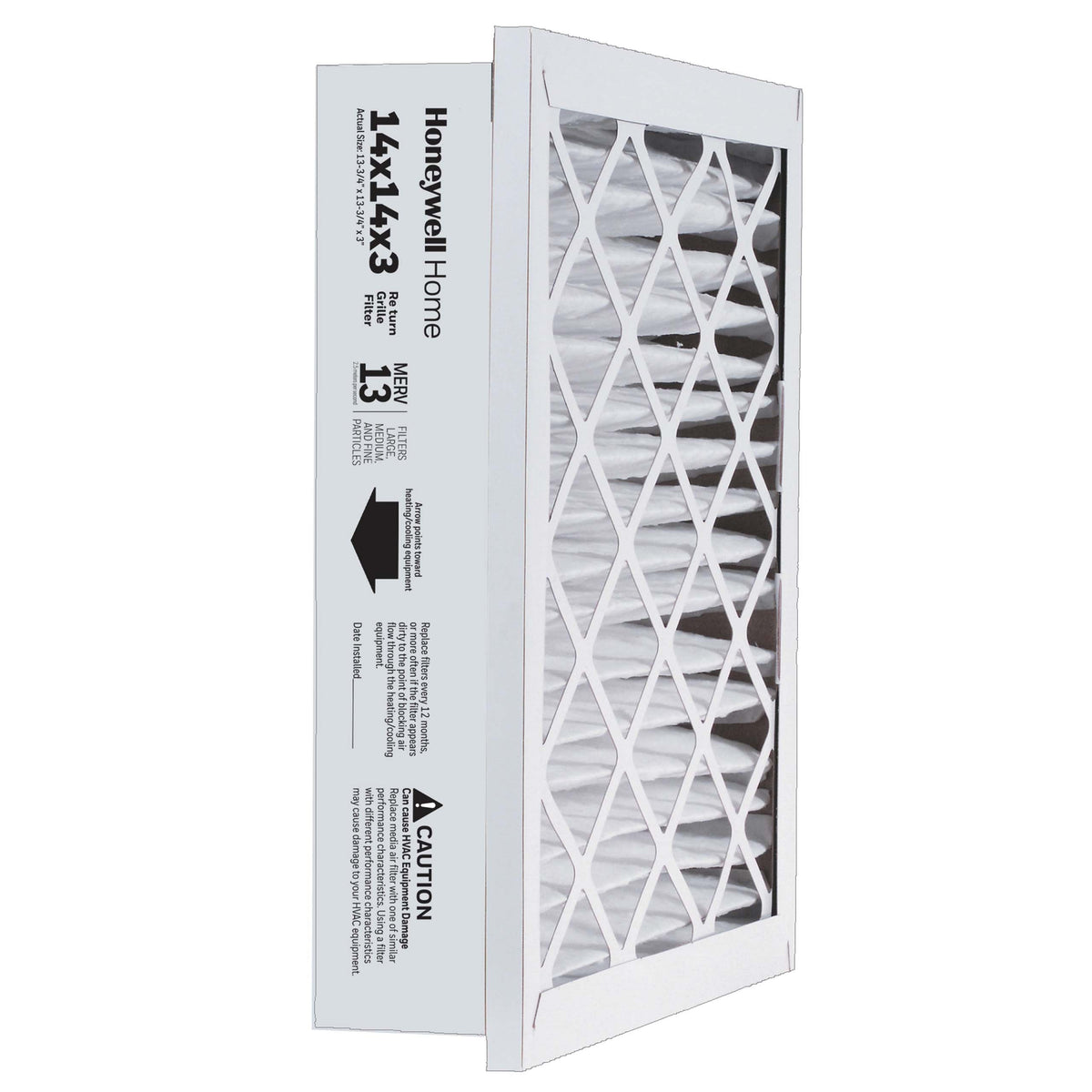 Honeywell Home FC313R2020/U Return Grille Media Filter, 20 in x 20 in x 3 in, MERV 13