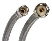 Fluidmaster B4F20 1/2" x 1/2" x 20" FIP x FIP - Faucet Supply - No-Burst SS