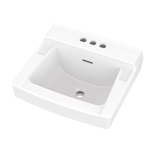 Plymouth Wall Hung Lav 19x17 4"CC White