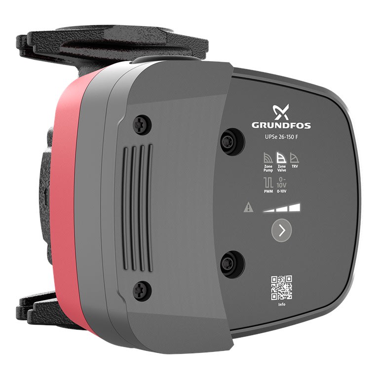 Grundfos 93369868 UPSe 26-150F High Efficiency ECM Circulator, Cast Iron, Flanged, 115V