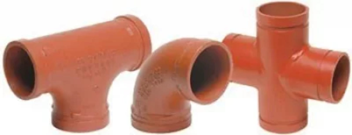 Gruvlok 2-1/2" 22-1/2 Elbow - Painted - GR x GR