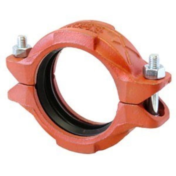1-1/2" Coupling RigidLok - Galvanized - GR x GR (EPDM (Green & Red))