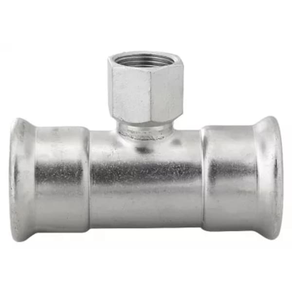 2x1" Tee (Female) - 316 Stainless Steel - Press