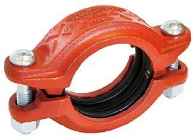 Gruvlok 2-1/2" SlideLok Coupling - Painted - GR x GR, EPDM Gasket