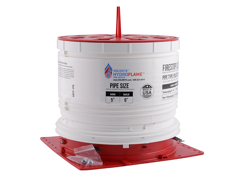 HoldRite HFP-P6 Telescoping Sleeve 5-in to 6-in Diameter 8-in to 12-in Height