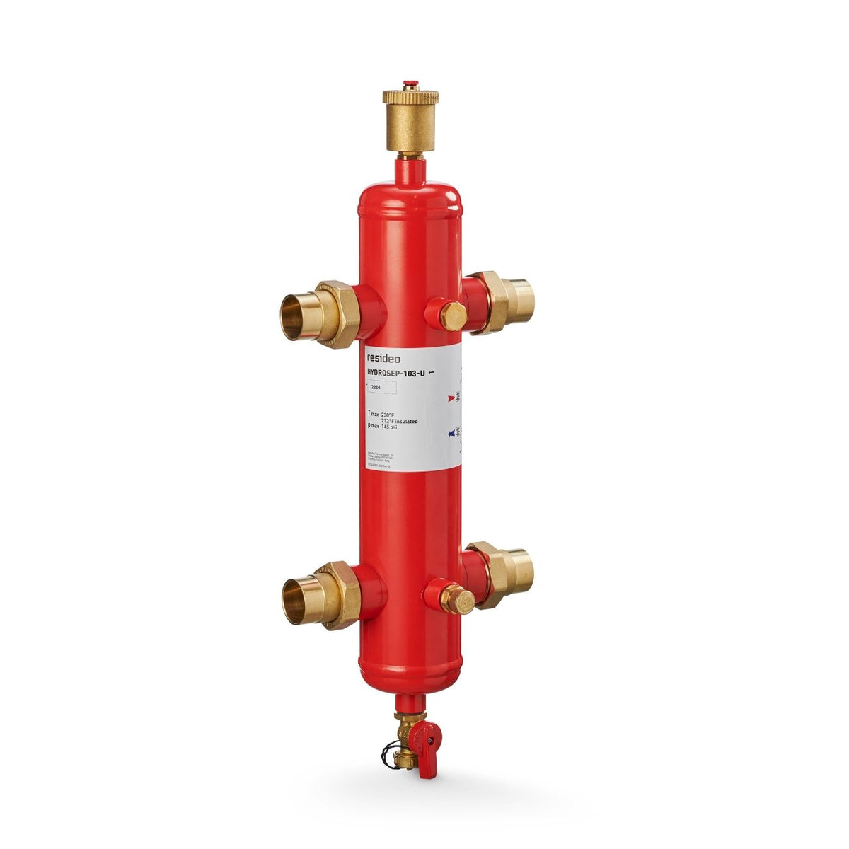 Resideo HS-SWEAT-104/U Hydraulic Separator Sweat Kit, 1.5 in