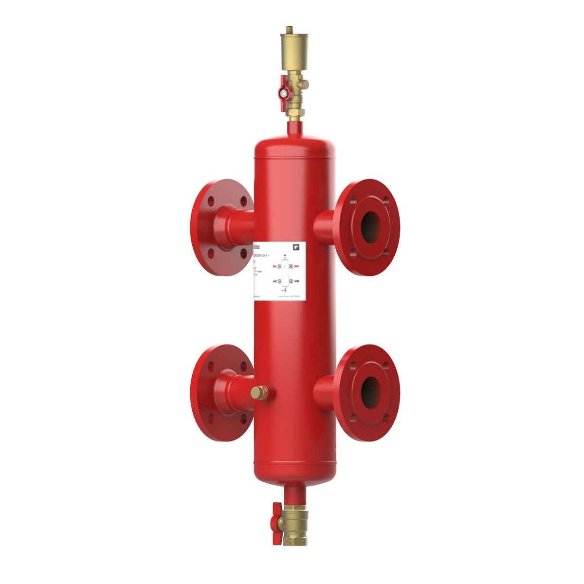 Resideo HYDROSEP-105-F/U Hydraulic Separator, Flanged, 2 in