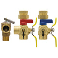 Webstone H-44444WPR3 1" FIP Union x FIP Combi Boiler Valve Kit with PRV Outlet and PRV LF