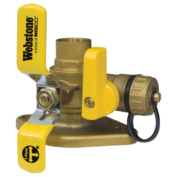 3/4" Sweat Rotating Isolation Flange with Hose Drain LF