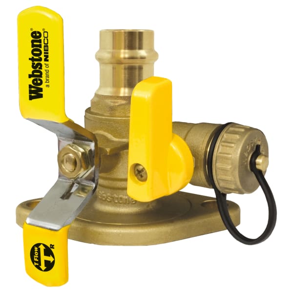 1-1/4" Press Rotating Isolation Flange with Hose Drain for High Velocity Pumps LF