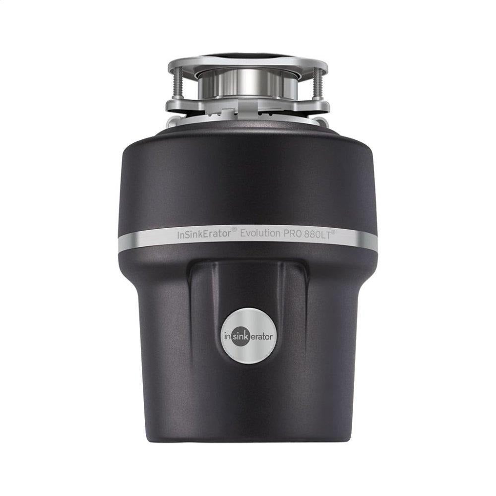 InSinkErator 77227 PRO 880LT, Evolution Series (7/8 HP) Black - Continuous Feed, Automatic Reversing