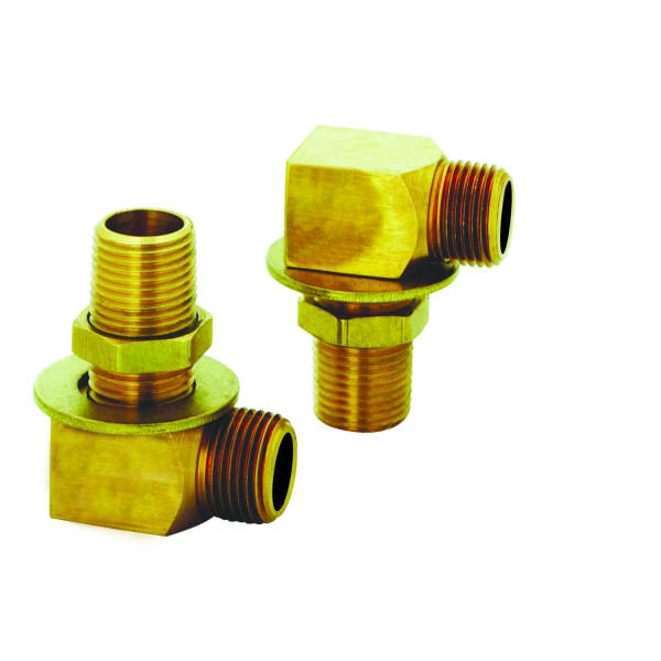 Installation Kit, 1/2" NPT Nipple, Lock Nut & Washer, Short Elbow (1/2" NPT Female x Male) (Two Sets Included per Kit)