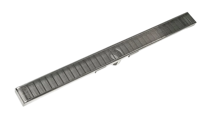 Infinity Drain S-AS-6548-SS 48" Linear Shower Drain Grate Kit, Satin Stainless Steel, 2mm Wedge Wire