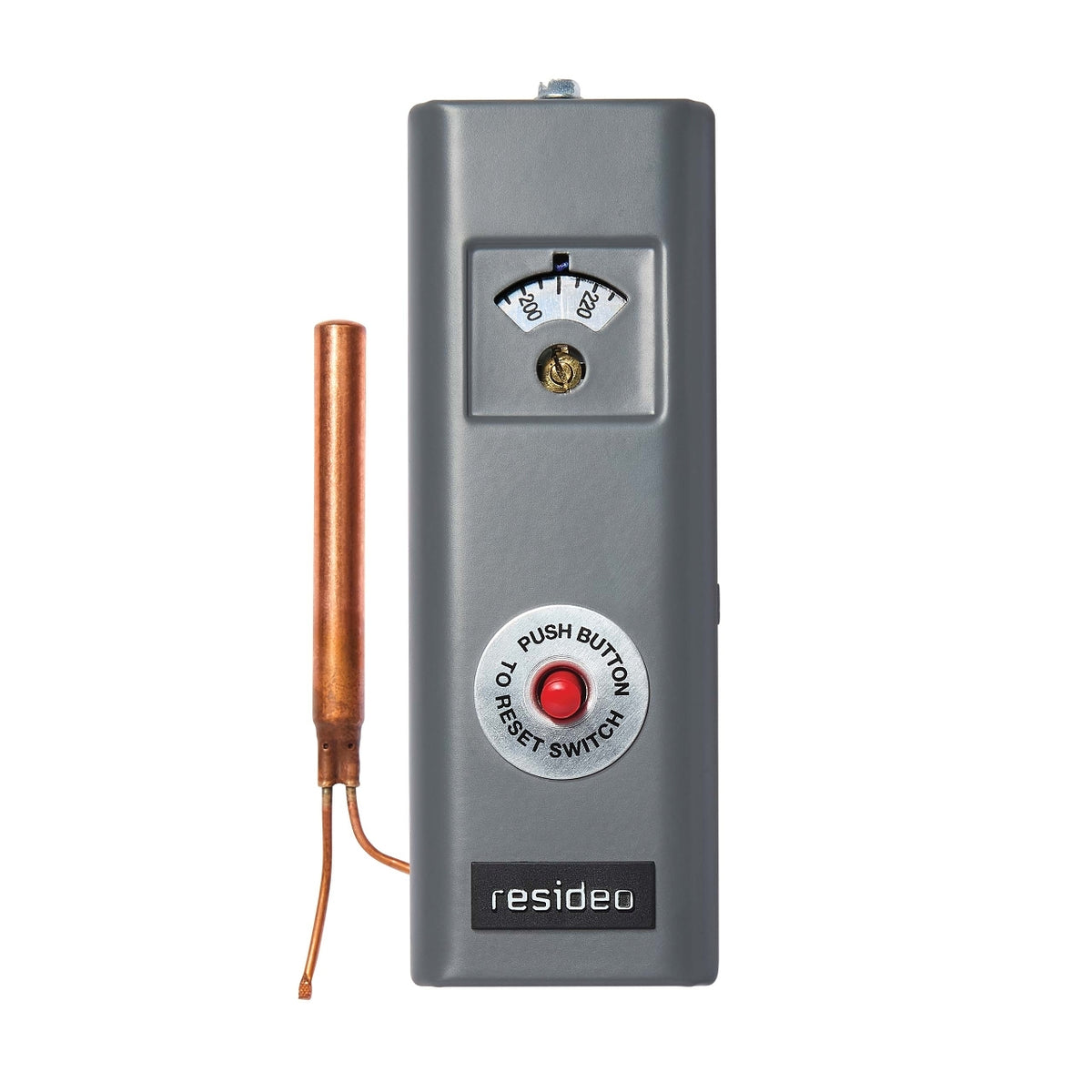 Resideo L4006E1125/U Manual Reset Aquastat, Breaks on Rise, 100–200°F, Less Well