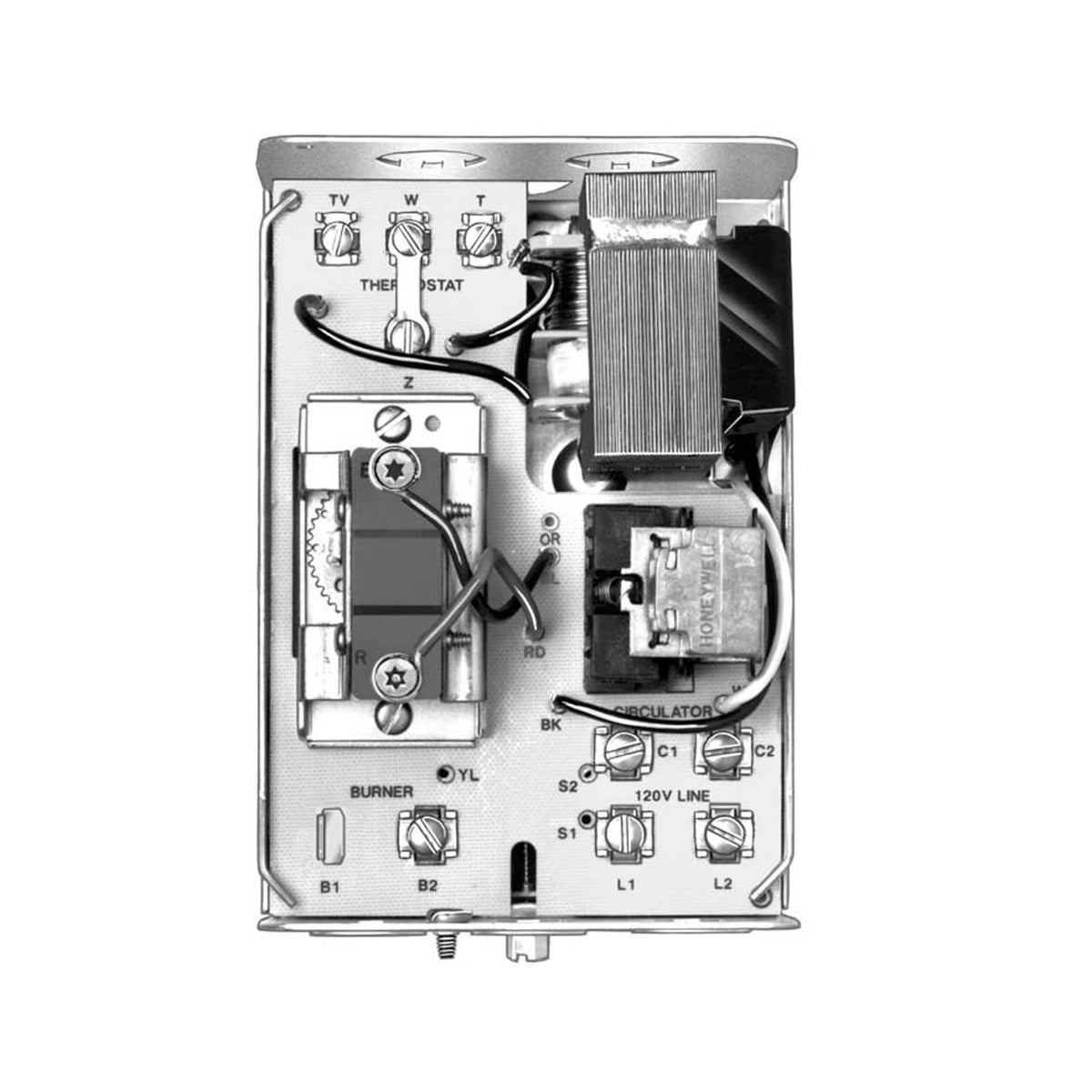 Resideo L8124E1016/U Triple Aquastat, 120 VAC, High Limit 130–240°F, Low Limit 110–220°F, Less Well