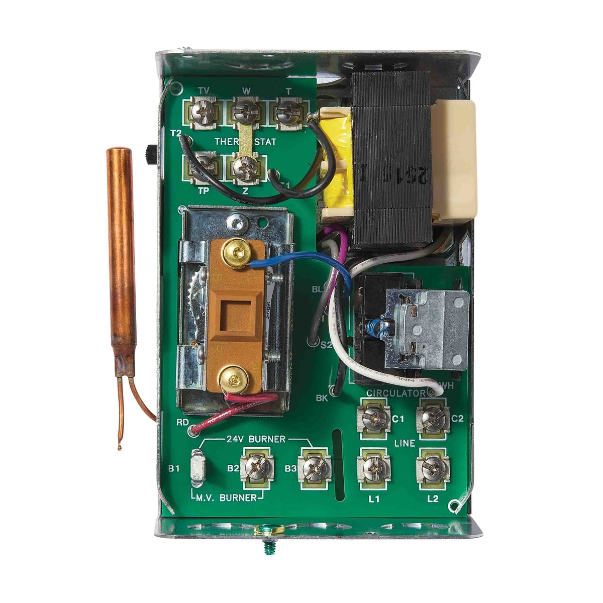 Resideo L8148J1009/U Aquastat Control, 140–240°F, 120 VAC, Universal Mount, Less Well