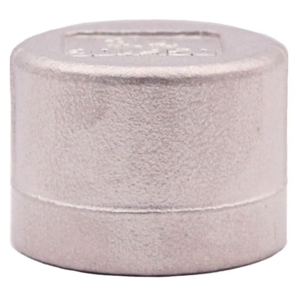 1/2" - 304 Stainless Steel Cap - FNPT
