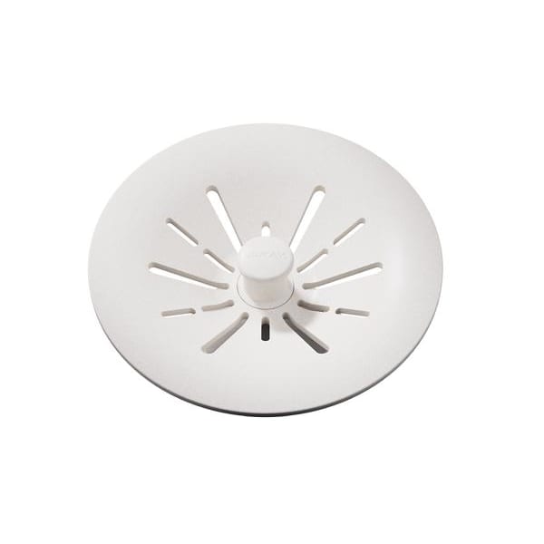 Elkay Quartz Perfect Drain 3-1/2" Removable Polymer Basket Strainer and Rubber Stopper Ricotta