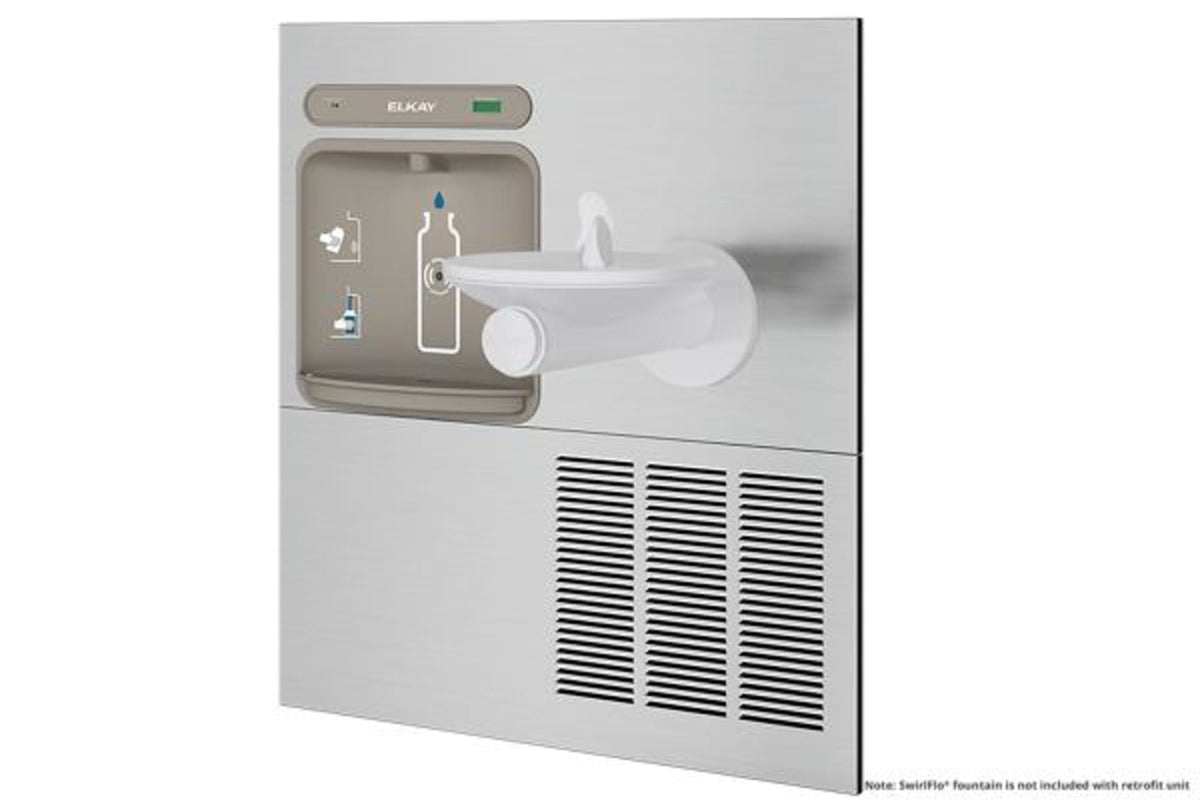 Elkay ezH2O Retrofit Bottle Filling Station for SwirlFlo Fountain Filtered Refrigerated Stainless
