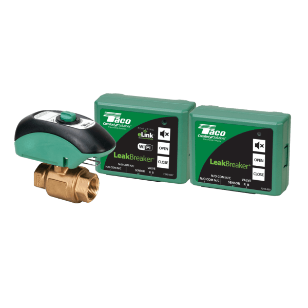 LEAKBREAKER - eLink Water Heater Shut-off Valve w/Control and Sensor (status , change notification via WIFI), 3/4" NPT