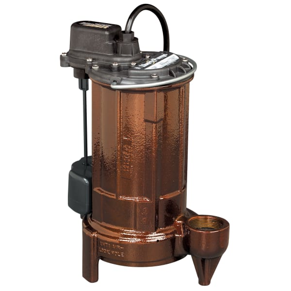 1/2 hp, Submersible Sump Pump, Cast iron, VMF vertical magnetic float, 115V