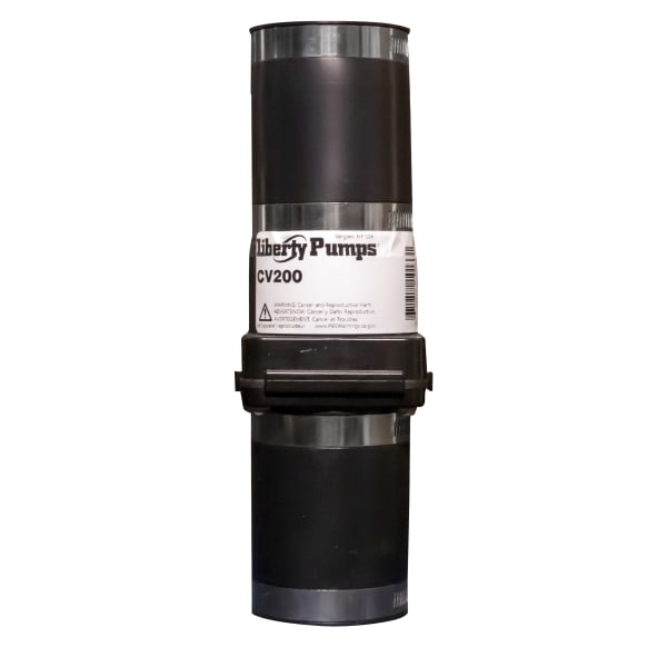 Check valve, 2", rubber slip connections