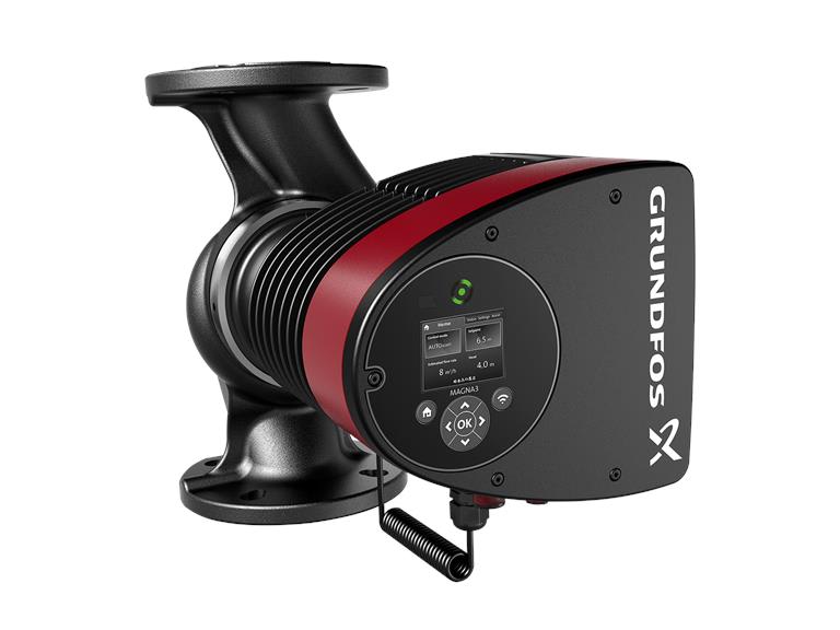 Grundfos 98126820 MAGNA3 32-60 F Variable Speed ECM Circulator, Cast Iron, Flanged, 1/6 HP, 115-230V
