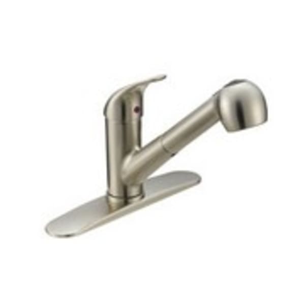 BL-150SS Single Handle Kitchen Pull-Out Faucet - Stainless Steel