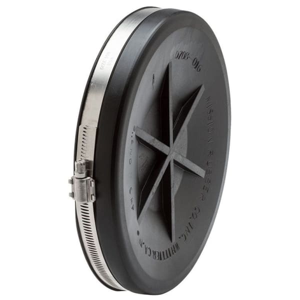 10" Rubber End Cap for Cast Iron/ Plastic/Steel 0710017