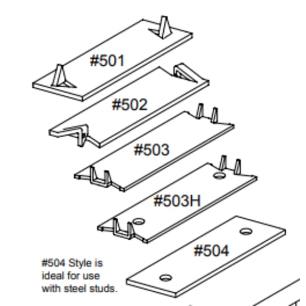 1-1/2" x 6" One Hole Protection Plate