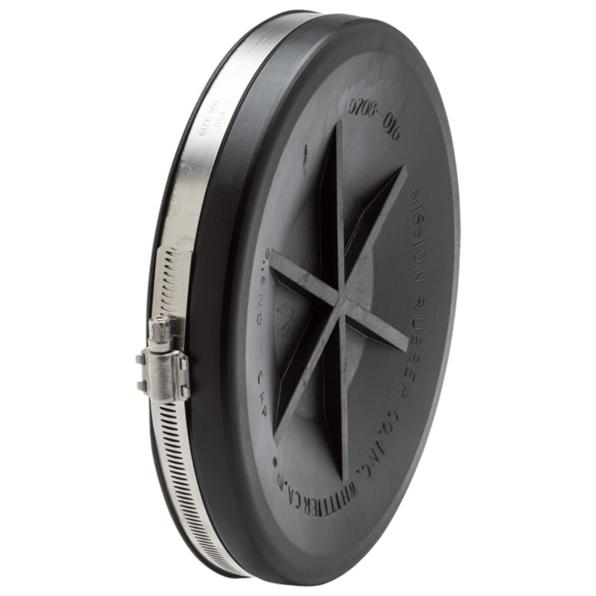 Mission Rubber 3" Rubber End Cap for Cast Iron/ Plastic/Steel 0703017