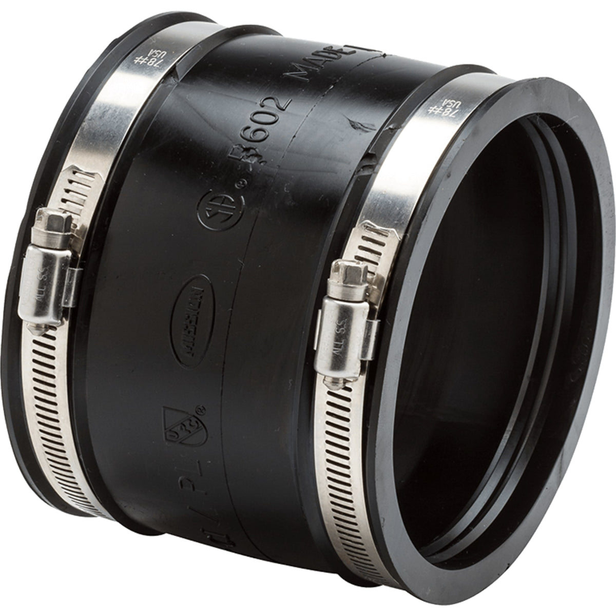 Mission Rubber 6" Ductile Iron/Cement to 6" Cast Iron/Plastic Unshielded Rubber Coupling 1406511