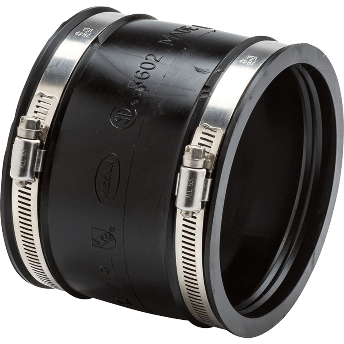 Mission Rubber 6" Cast Iron/Plastic to 6" Cast Iron/Plastic Unshielded Rubber Coupling 1406024
