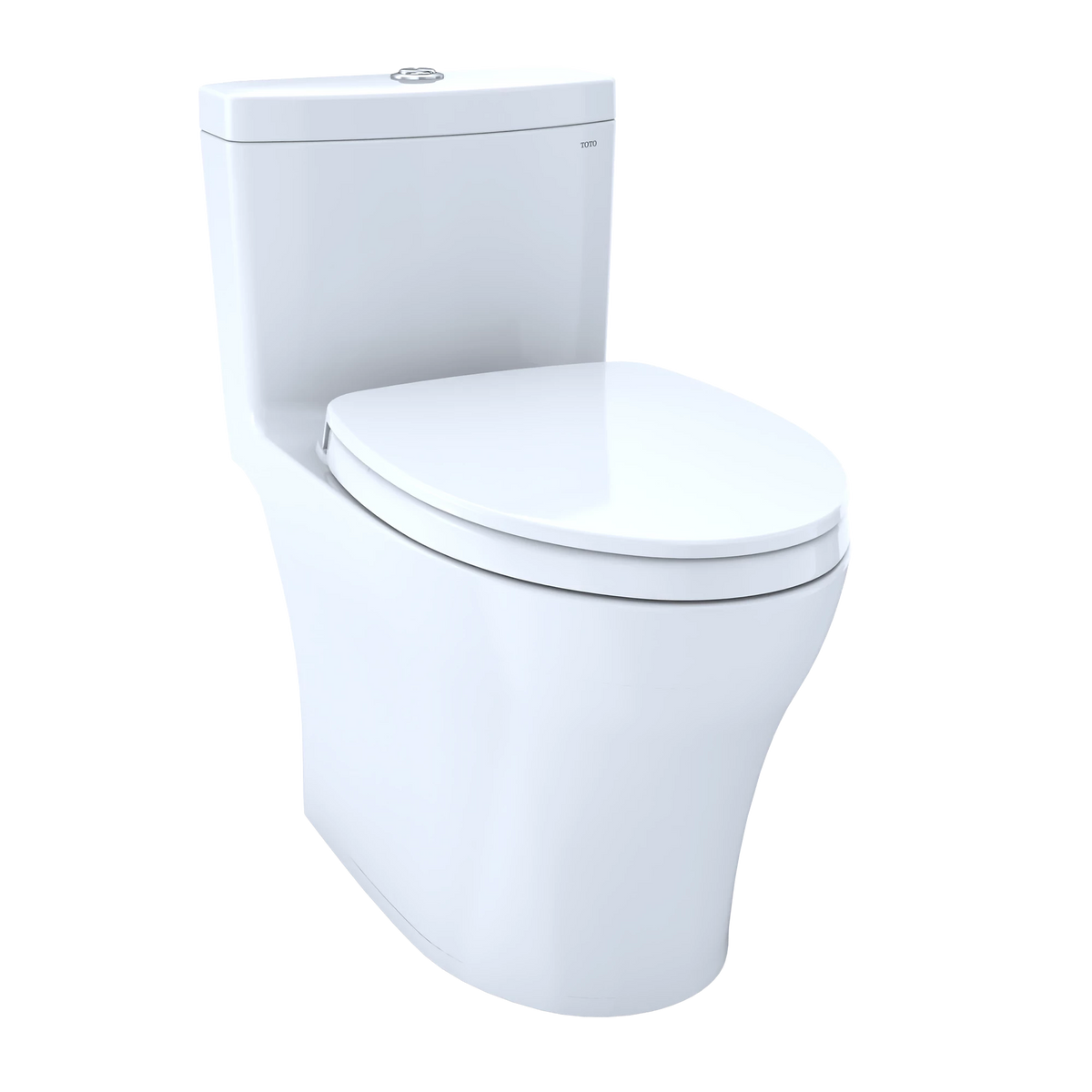 Toto Aquia IV one-piece elongated toilet, Cotton White